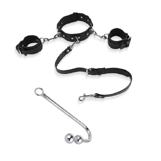 Beaded and Hook Collar Anal 5334 with Cuffs Elegant 1006